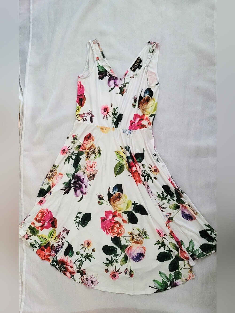 NWOT! Summer Garden Party Floral Women's Photo Ready Sleeveless Midi Dress XS